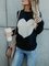 Heart Shape Pullover Knitted Sweater
